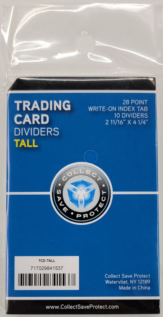 Tall Trading Card Dividers